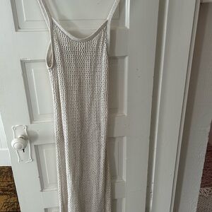 Aerie Cream Knit dress